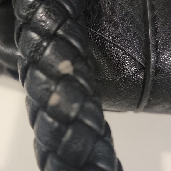 Bebe Black Satchel with Gold Accents - Picture 8 of 12